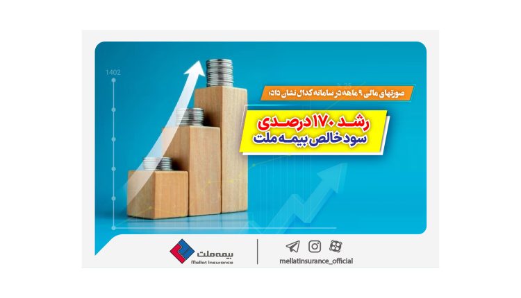 رشد ۱۷۰ درصدی سود خالص بیمه ملت