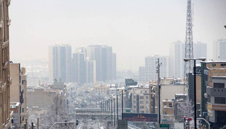 شاخص-کیفیت-هوای-تهران-دوشنبه-۲۴-دی.