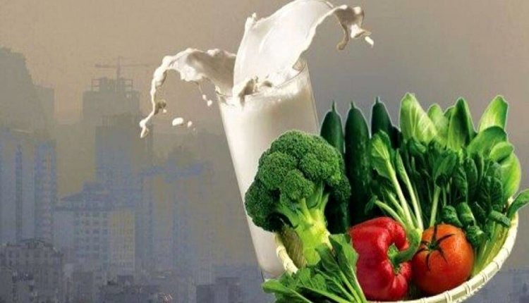 – چند خوراکی مفید علیه آلودگی هوا.