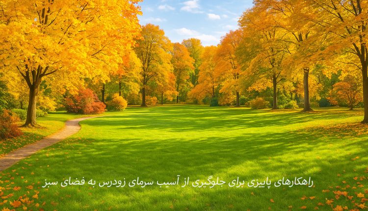 راهکارهای پاییزی برای جلوگیری از آسیب سرمای زودرس به فضای سبز