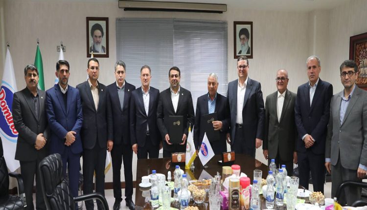 نجارزاده در بازدید از شرکت دومینو