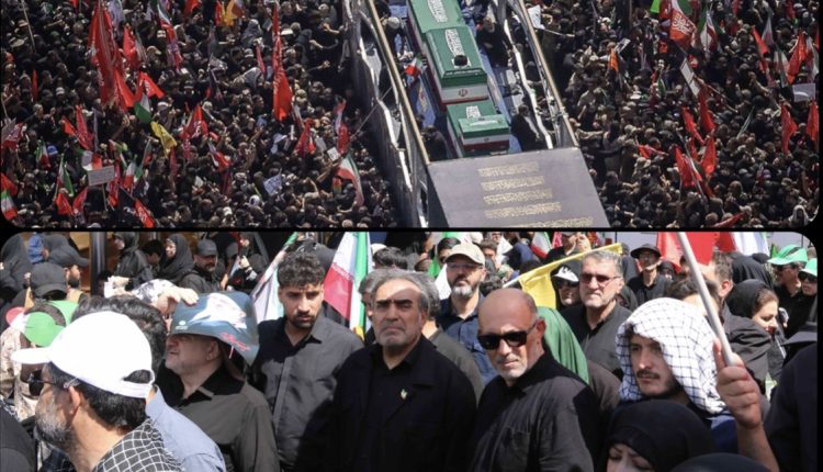 حضور رئیس اتاق تعاون ایران در مراسم تشییع رهبری