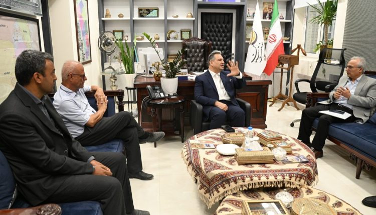 حسین سنجرانی در نشست مشترک با مدیرعامل کارخانه آریا تایر